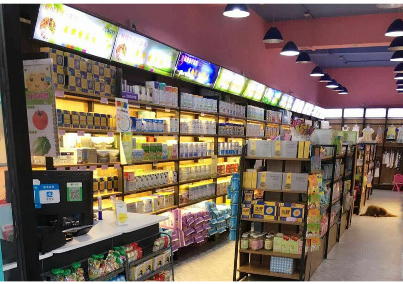 鋼木單面超市貨架 鋼木單面超市貨架