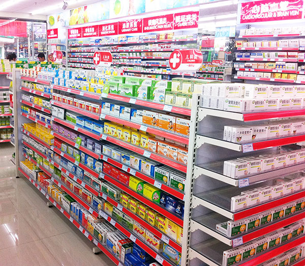 連鎖藥店貨架使用案例分享 連鎖藥店貨架使用案例分享